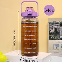 Modern Sports Water Bottle with Straw