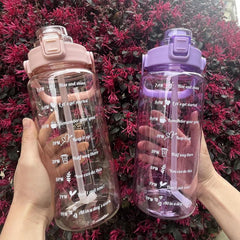 Modern Sports Water Bottle with Straw