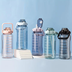 Modern Sports Water Bottle with Straw