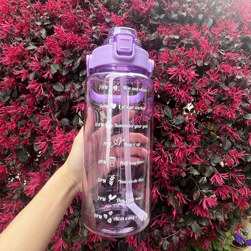 Modern Sports Water Bottle with Straw