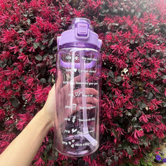 Modern Sports Water Bottle with Straw