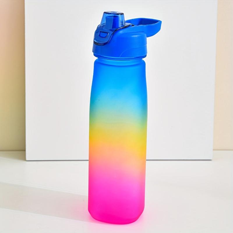 32oz Gradient Plastic Water Bottle BPA-Free Sports Cup