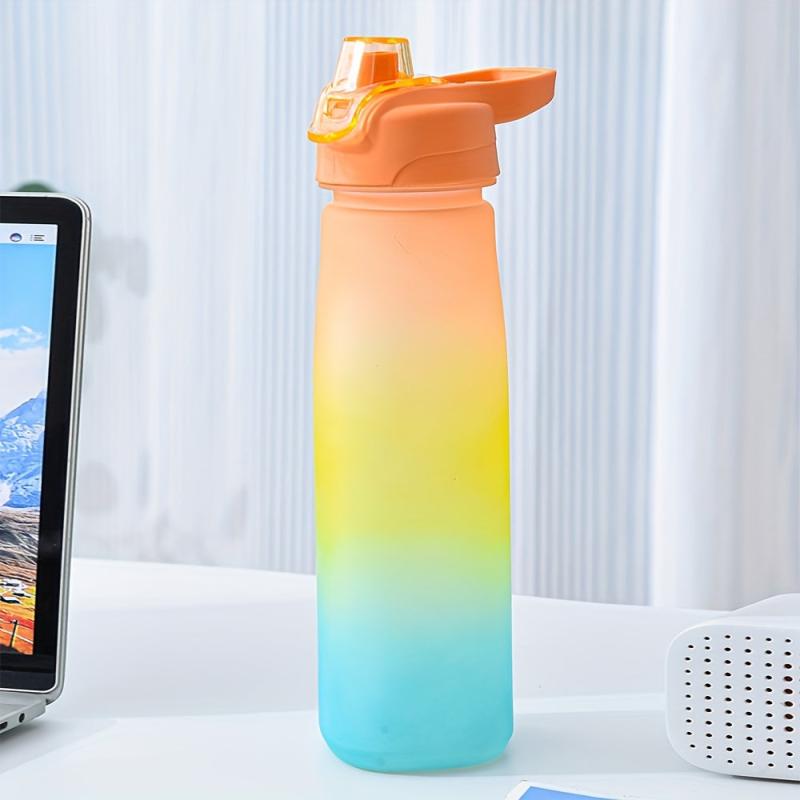 32oz Gradient Plastic Water Bottle BPA-Free Sports Cup