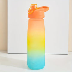 32oz Gradient Plastic Water Bottle BPA-Free Sports Cup