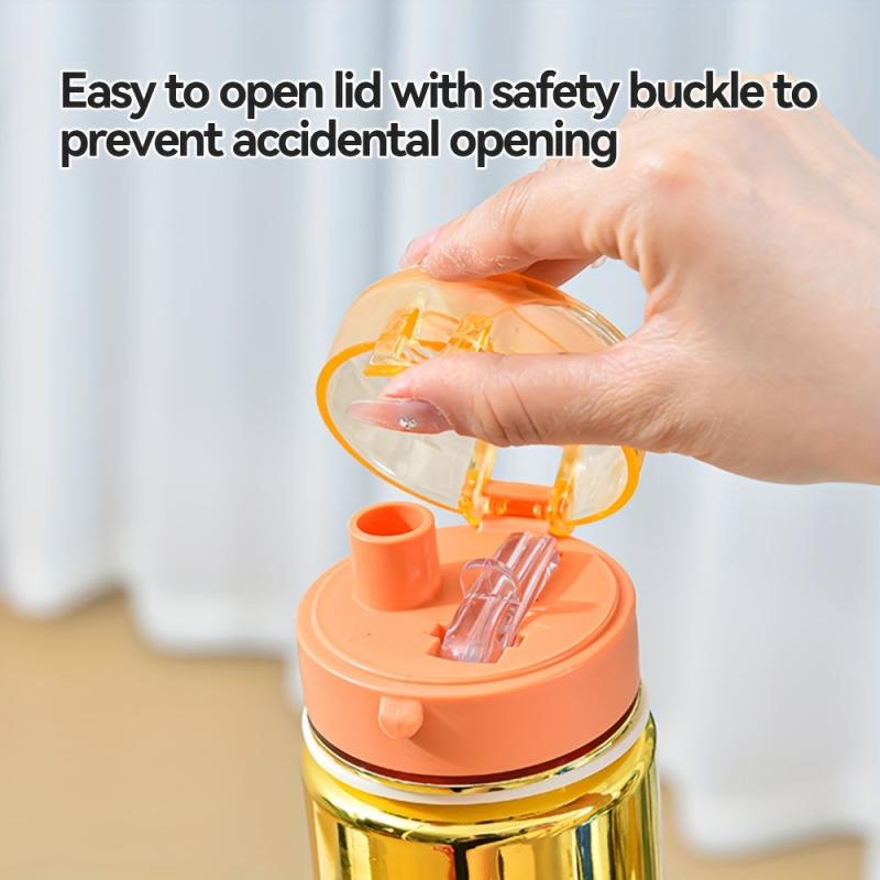 28oz Gradient Straw Cup BPA-Free Water Bottle Outdoor Sports Travel