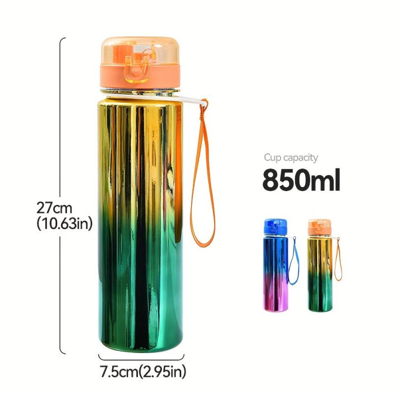28oz Gradient Straw Cup BPA-Free Water Bottle Outdoor Sports Travel