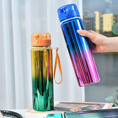 28oz Gradient Straw Cup BPA-Free Water Bottle Outdoor Sports Travel