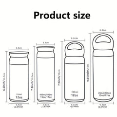 Watersy Vacuum Coffee Cup 12oz 350ML Reusable Leakproof Double Layers Vacuum Cup