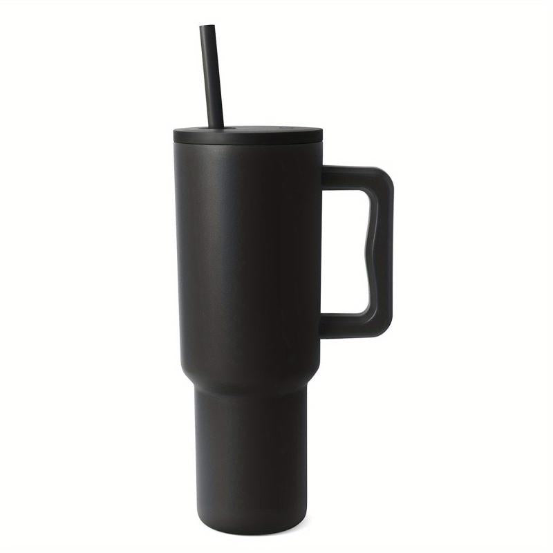 40oz Tumbler Handle & Straw Lid Insulated Cup Stainless Steel Travel Mug