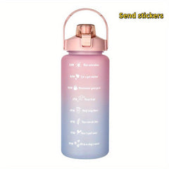 Modern Plastic Water Bottle with Straw