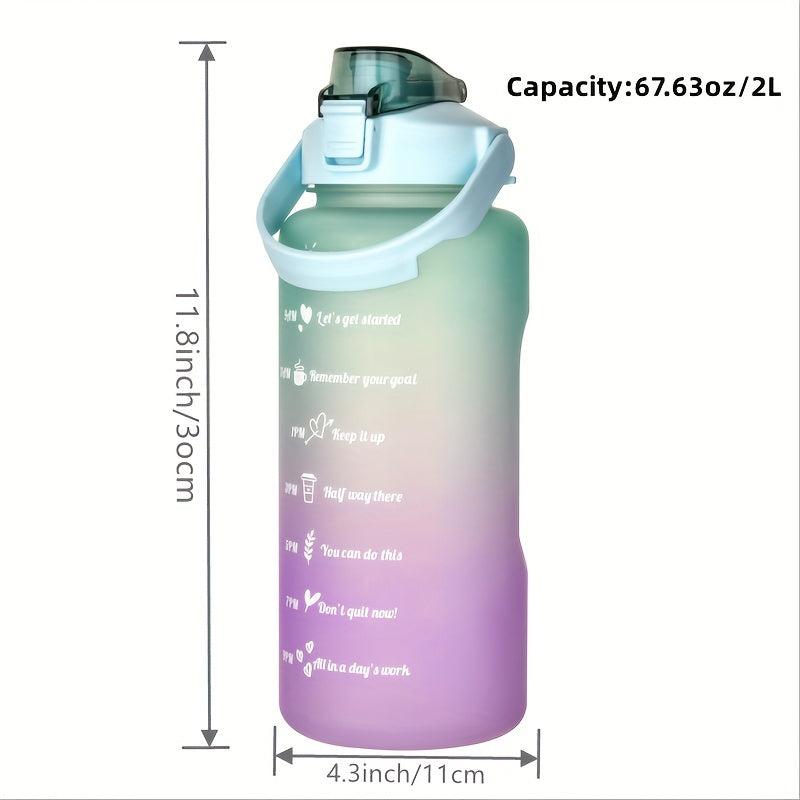 Modern Plastic Water Bottle with Straw