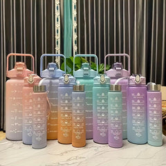 Gradient Sports Water Bottle Set With Straw