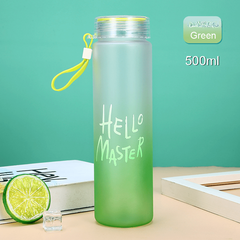 500ml Frosted Plastic Sports Water Bottle - Portable and Durable