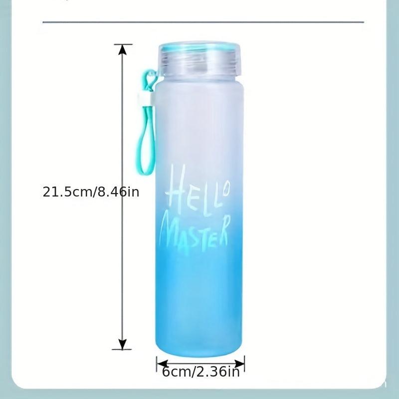500ml Frosted Plastic Sports Water Bottle - Portable and Durable