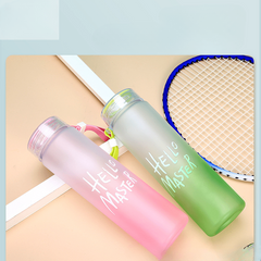500ml Frosted Plastic Sports Water Bottle - Portable and Durable