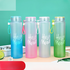 500ml Frosted Plastic Sports Water Bottle - Portable and Durable
