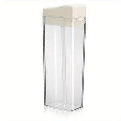 Creative Flat Water Bottle Portable Sport Bottle with Straw