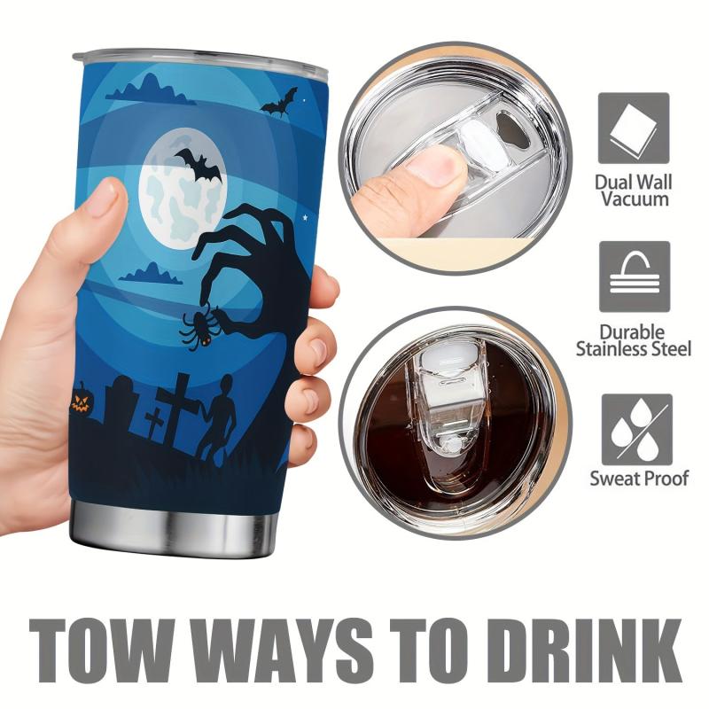 20oz Halloween Cup Stainless Steel Tumbler Vacuum Insulated Travel Mug