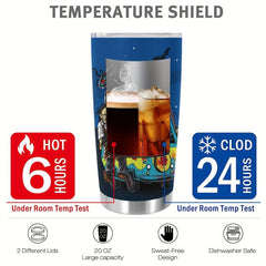 20oz Halloween Cup Stainless Steel Tumbler Vacuum Insulated Travel Mug
