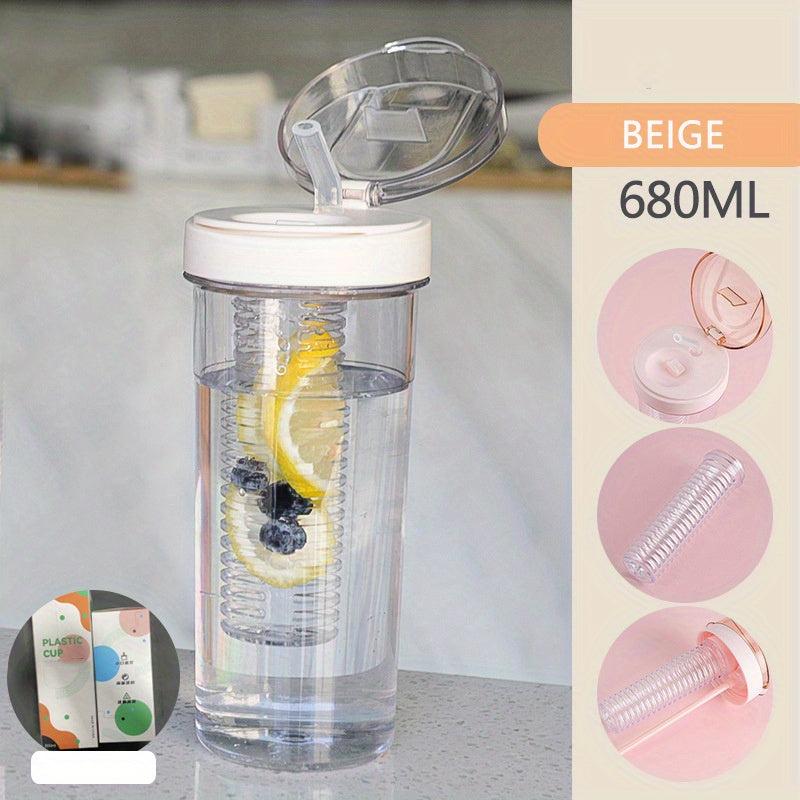 Sports Water Bottle Leak Proof with Straw 1pc