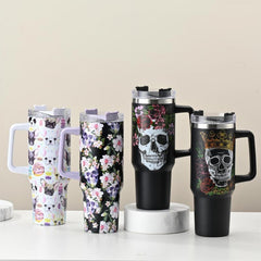 40oz Punk Tumbler Horror Skull Car Cups