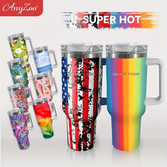 40 oz Stainless Steel Insulated Water Bottle - Leakproof Double Wall Design