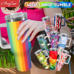 40 oz Stainless Steel Insulated Water Bottle - Leakproof Double Wall Design
