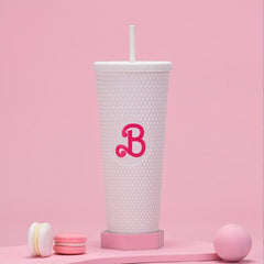Holographic Studded Tumbler Plastic Water Bottle Travel Cold Cup Collection 24