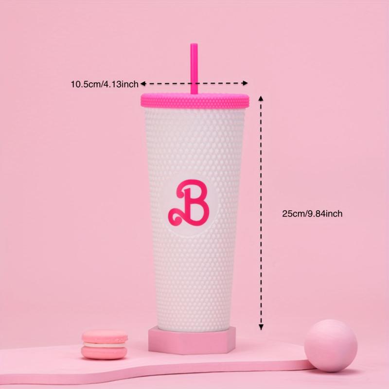 Holographic Studded Tumbler Plastic Water Bottle Travel Cold Cup Collection 24