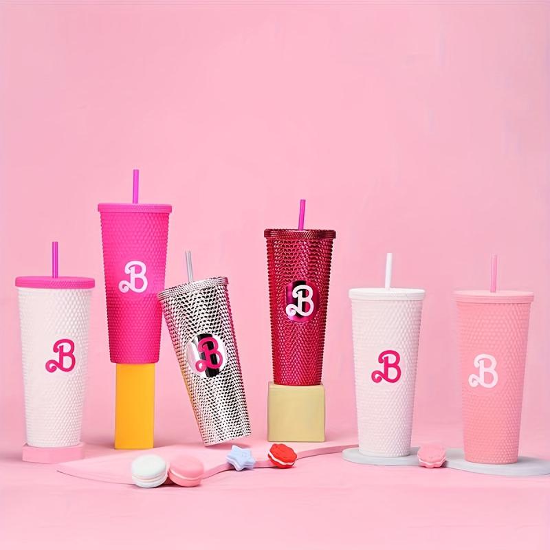 Holographic Studded Tumbler Plastic Water Bottle Travel Cold Cup Collection 24