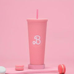 Holographic Studded Tumbler Plastic Water Bottle Travel Cold Cup Collection 24