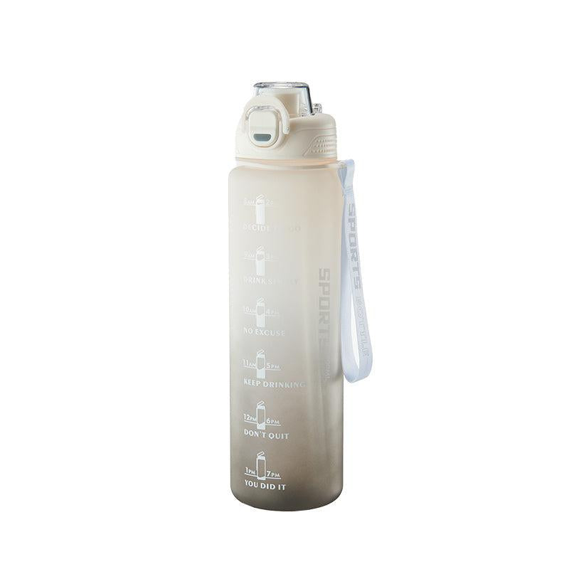 Motivational Water Bottle 1000ml Sports Cup for Outdoor Fitness
