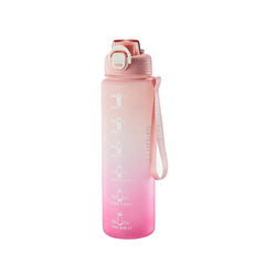 Motivational Water Bottle 1000ml Sports Cup for Outdoor Fitness
