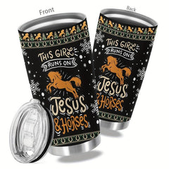 20oz Christmas Stainless Steel Tumbler Double Wall Vacuum Insulated Travel Mug