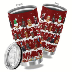 20oz Christmas Stainless Steel Tumbler Double Wall Vacuum Insulated Travel Mug