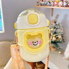 Bear Water Bottle 27 73oz 820ml with Adjustable Shoulder Strap