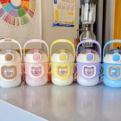 Bear Water Bottle 27 73oz 820ml with Adjustable Shoulder Strap