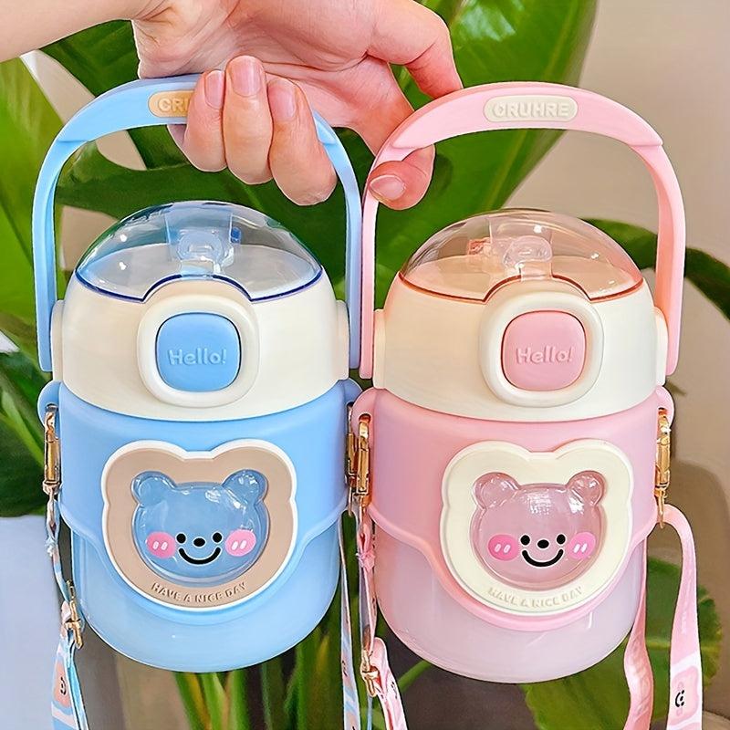 Bear Water Bottle 27 73oz 820ml with Adjustable Shoulder Strap