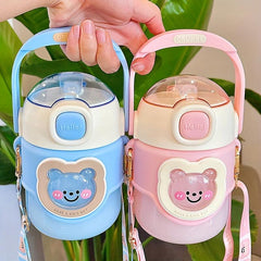 Bear Water Bottle 27 73oz 820ml with Adjustable Shoulder Strap