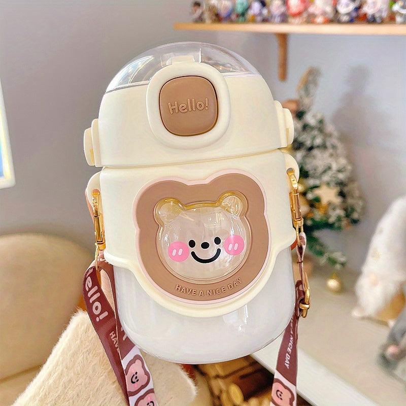 Bear Water Bottle 27 73oz 820ml with Adjustable Shoulder Strap