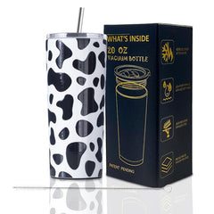 Cow Print Tumbler 20oz Insulated Cup Funny Mother's Day Gift for Mom Daughter