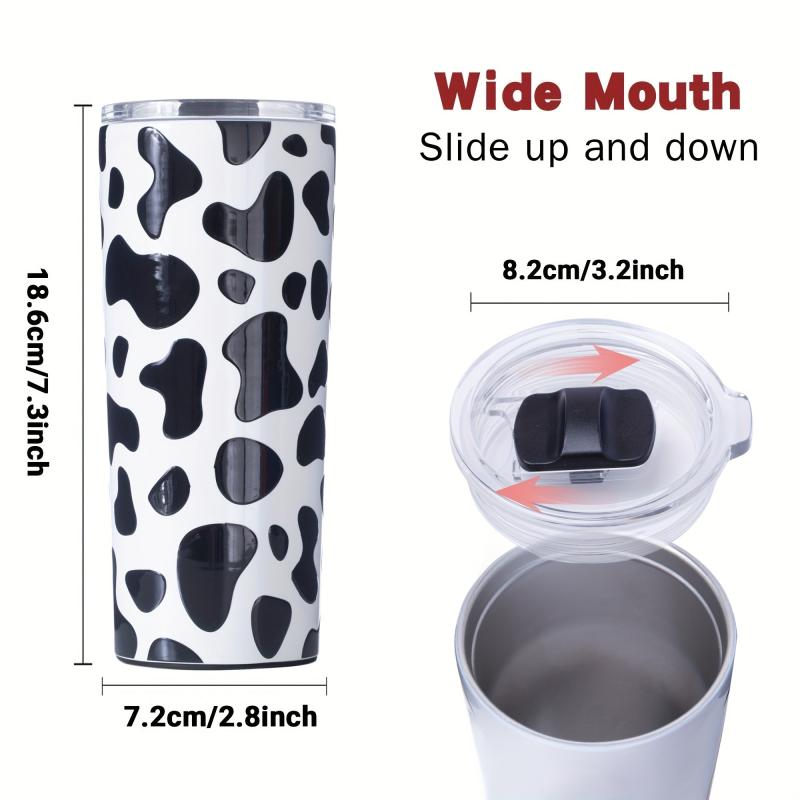 Cow Print Tumbler 20oz Insulated Cup Funny Mother's Day Gift for Mom Daughter