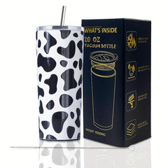 Cow Print Tumbler 20oz Insulated Cup Funny Mother's Day Gift for Mom Daughter