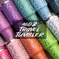 40oz Insulated Leopard Stainless Steel Tumbler - Vacuum Technology