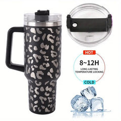 40oz Insulated Leopard Stainless Steel Tumbler - Vacuum Technology