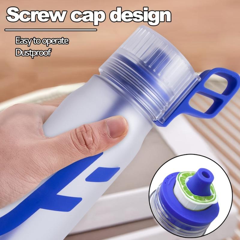 650ml Water Bottle with Straw, 5 Flavors Pods, BPA-Free