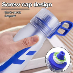 650ml Water Bottle with Straw, 5 Flavors Pods, BPA-Free