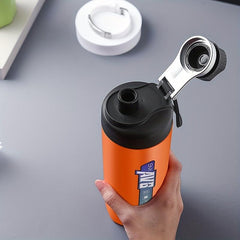 22oz Ceramic Thermal Sports Water Bottle Insulated for Hot/Cold Drinks