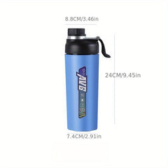 22oz Ceramic Thermal Sports Water Bottle Insulated for Hot/Cold Drinks