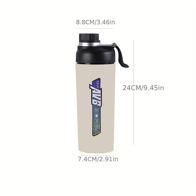 22oz Ceramic Thermal Sports Water Bottle Insulated for Hot/Cold Drinks